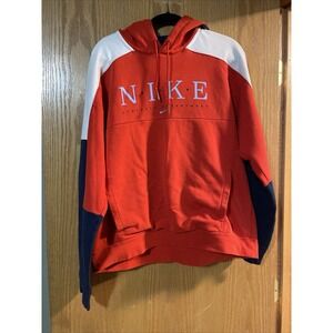 Nike Mens pullover hoodie Large USA with Coordinates